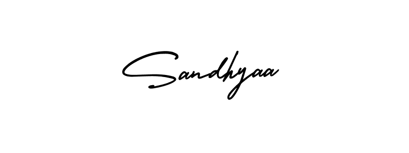AmerikaSignatureDemo-Regular is a professional signature style that is perfect for those who want to add a touch of class to their signature. It is also a great choice for those who want to make their signature more unique. Get Sandhyaa name to fancy signature for free. Sandhyaa signature style 3 images and pictures png