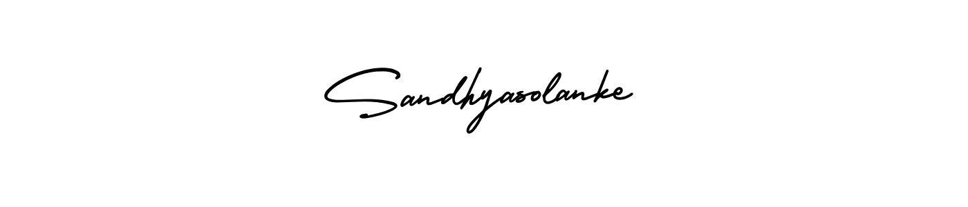 Make a beautiful signature design for name Sandhyasolanke. With this signature (AmerikaSignatureDemo-Regular) style, you can create a handwritten signature for free. Sandhyasolanke signature style 3 images and pictures png
