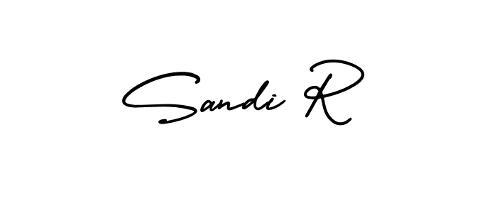 How to make Sandi R signature? AmerikaSignatureDemo-Regular is a professional autograph style. Create handwritten signature for Sandi R name. Sandi R signature style 3 images and pictures png