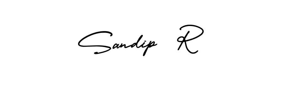 Also You can easily find your signature by using the search form. We will create Sandip  R name handwritten signature images for you free of cost using AmerikaSignatureDemo-Regular sign style. Sandip  R signature style 3 images and pictures png
