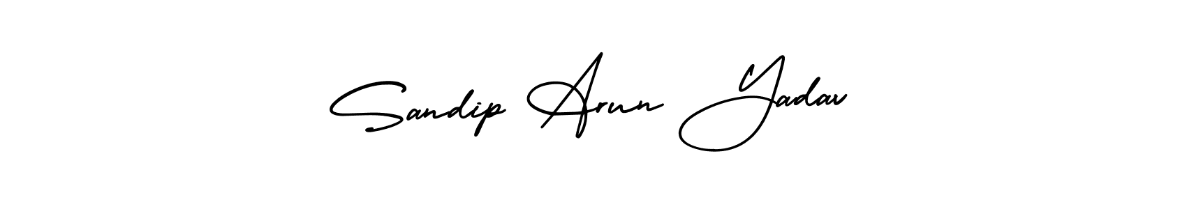 Sandip Arun Yadav stylish signature style. Best Handwritten Sign (AmerikaSignatureDemo-Regular) for my name. Handwritten Signature Collection Ideas for my name Sandip Arun Yadav. Sandip Arun Yadav signature style 3 images and pictures png