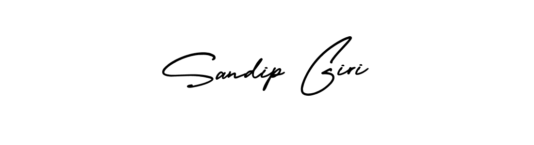 Make a beautiful signature design for name Sandip Giri. With this signature (AmerikaSignatureDemo-Regular) style, you can create a handwritten signature for free. Sandip Giri signature style 3 images and pictures png