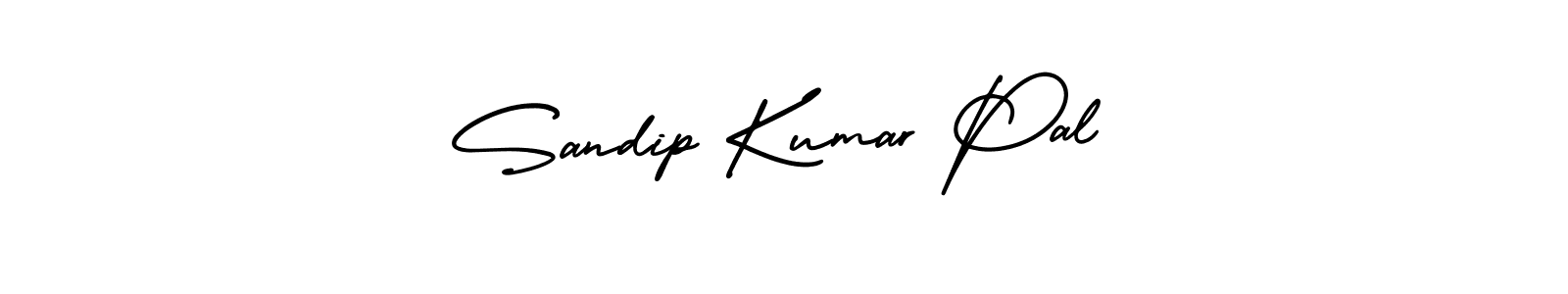 You should practise on your own different ways (AmerikaSignatureDemo-Regular) to write your name (Sandip Kumar Pal) in signature. don't let someone else do it for you. Sandip Kumar Pal signature style 3 images and pictures png