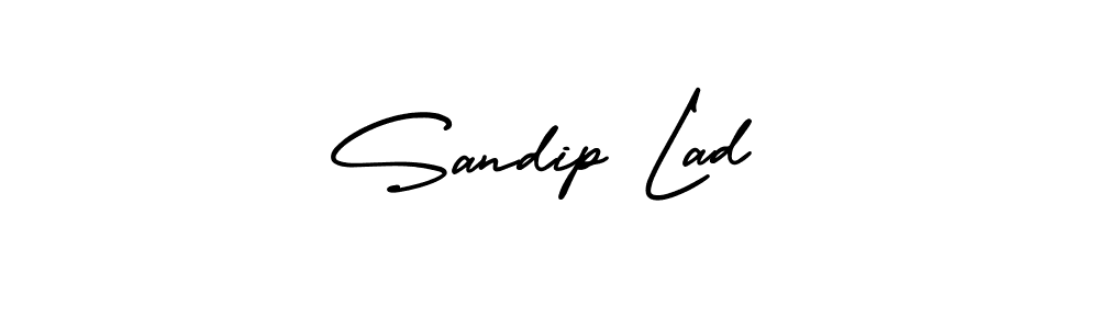 Make a short Sandip Lad signature style. Manage your documents anywhere anytime using AmerikaSignatureDemo-Regular. Create and add eSignatures, submit forms, share and send files easily. Sandip Lad signature style 3 images and pictures png