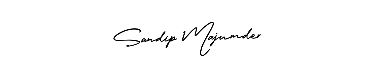 Use a signature maker to create a handwritten signature online. With this signature software, you can design (AmerikaSignatureDemo-Regular) your own signature for name Sandip Majumder. Sandip Majumder signature style 3 images and pictures png