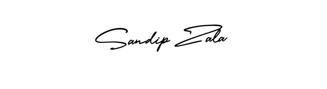 Best and Professional Signature Style for Sandip Zala. AmerikaSignatureDemo-Regular Best Signature Style Collection. Sandip Zala signature style 3 images and pictures png