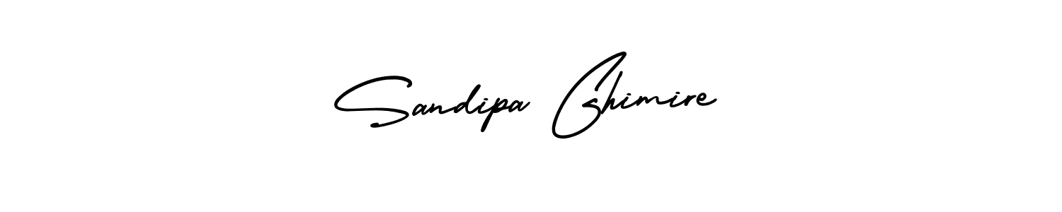 Design your own signature with our free online signature maker. With this signature software, you can create a handwritten (AmerikaSignatureDemo-Regular) signature for name Sandipa Ghimire. Sandipa Ghimire signature style 3 images and pictures png