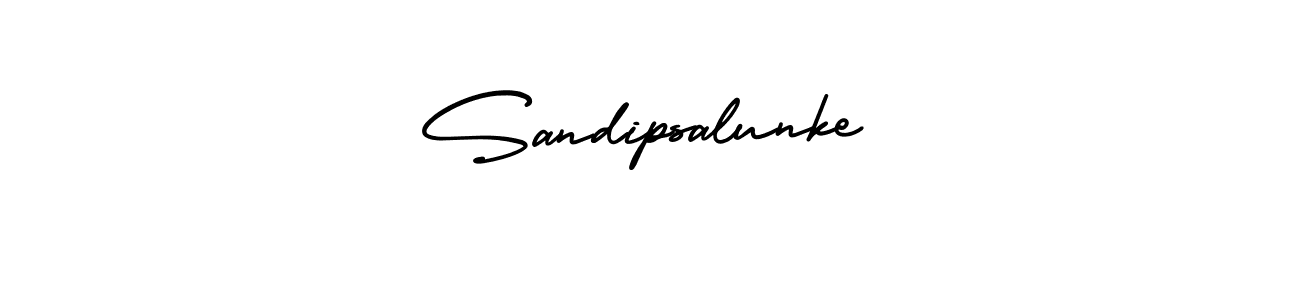 Also You can easily find your signature by using the search form. We will create Sandipsalunke name handwritten signature images for you free of cost using AmerikaSignatureDemo-Regular sign style. Sandipsalunke signature style 3 images and pictures png