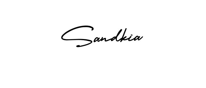 It looks lik you need a new signature style for name Sandkia. Design unique handwritten (AmerikaSignatureDemo-Regular) signature with our free signature maker in just a few clicks. Sandkia signature style 3 images and pictures png