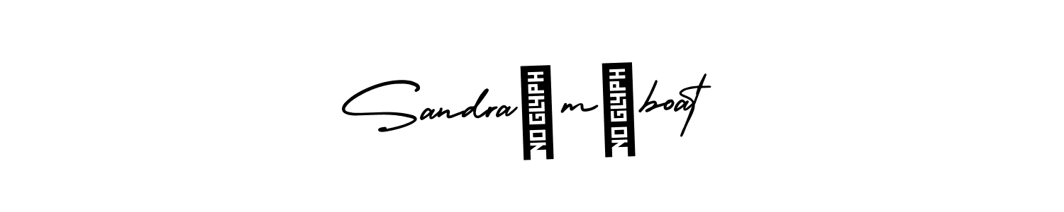 The best way (AmerikaSignatureDemo-Regular) to make a short signature is to pick only two or three words in your name. The name Sandra m boat include a total of six letters. For converting this name. Sandra m boat signature style 3 images and pictures png
