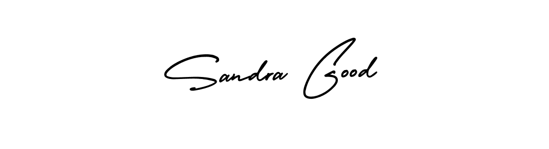 It looks lik you need a new signature style for name Sandra Good. Design unique handwritten (AmerikaSignatureDemo-Regular) signature with our free signature maker in just a few clicks. Sandra Good signature style 3 images and pictures png