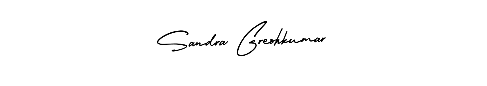 Best and Professional Signature Style for Sandra Greshkumar. AmerikaSignatureDemo-Regular Best Signature Style Collection. Sandra Greshkumar signature style 3 images and pictures png