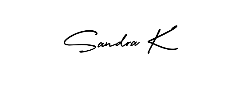 Also we have Sandra K name is the best signature style. Create professional handwritten signature collection using AmerikaSignatureDemo-Regular autograph style. Sandra K signature style 3 images and pictures png