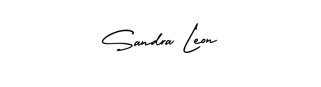 Sandra Leon stylish signature style. Best Handwritten Sign (AmerikaSignatureDemo-Regular) for my name. Handwritten Signature Collection Ideas for my name Sandra Leon. Sandra Leon signature style 3 images and pictures png