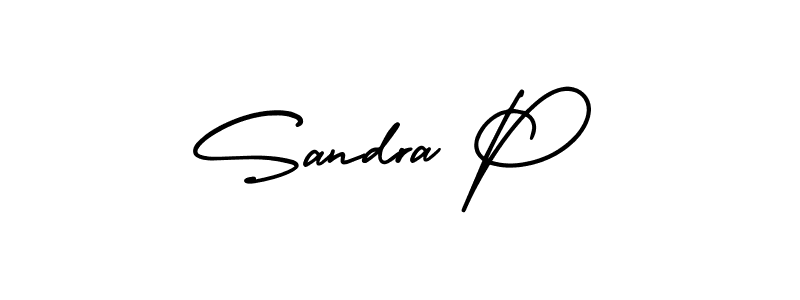 How to make Sandra P signature? AmerikaSignatureDemo-Regular is a professional autograph style. Create handwritten signature for Sandra P name. Sandra P signature style 3 images and pictures png