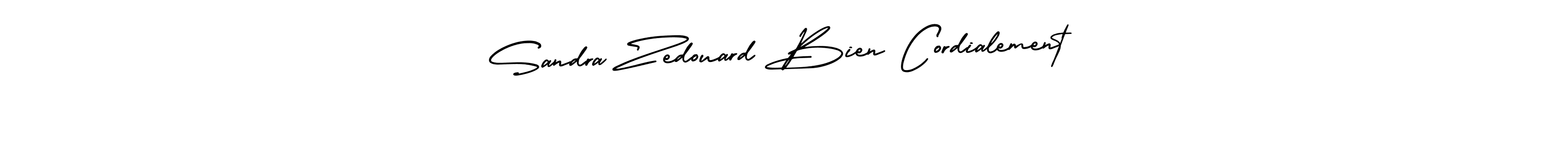 Design your own signature with our free online signature maker. With this signature software, you can create a handwritten (AmerikaSignatureDemo-Regular) signature for name Sandra Zedouard Bien Cordialement. Sandra Zedouard Bien Cordialement signature style 3 images and pictures png