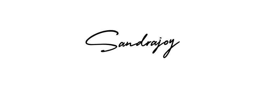 This is the best signature style for the Sandrajoy name. Also you like these signature font (AmerikaSignatureDemo-Regular). Mix name signature. Sandrajoy signature style 3 images and pictures png