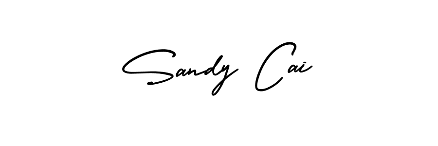 if you are searching for the best signature style for your name Sandy Cai. so please give up your signature search. here we have designed multiple signature styles  using AmerikaSignatureDemo-Regular. Sandy Cai signature style 3 images and pictures png