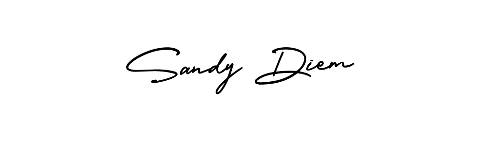 Make a beautiful signature design for name Sandy Diem. With this signature (AmerikaSignatureDemo-Regular) style, you can create a handwritten signature for free. Sandy Diem signature style 3 images and pictures png