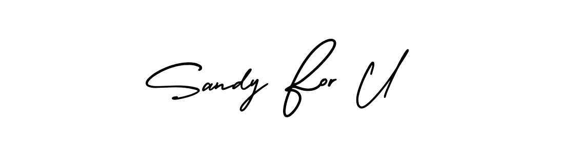 How to Draw Sandy For U signature style? AmerikaSignatureDemo-Regular is a latest design signature styles for name Sandy For U. Sandy For U signature style 3 images and pictures png