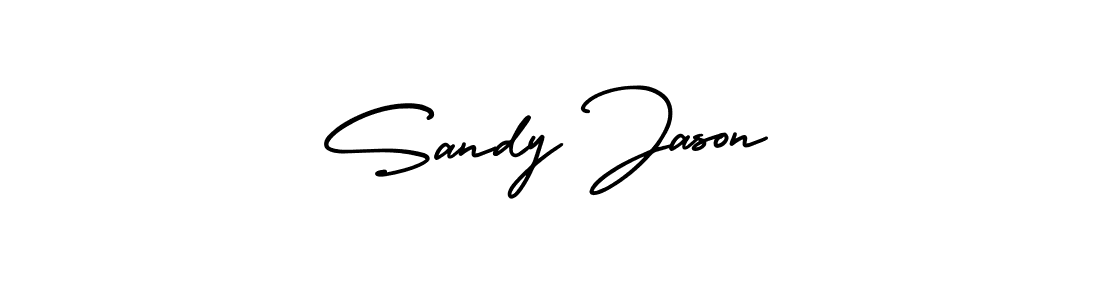 Also You can easily find your signature by using the search form. We will create Sandy Jason name handwritten signature images for you free of cost using AmerikaSignatureDemo-Regular sign style. Sandy Jason signature style 3 images and pictures png