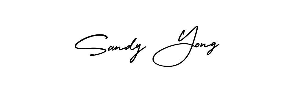 Similarly AmerikaSignatureDemo-Regular is the best handwritten signature design. Signature creator online .You can use it as an online autograph creator for name Sandy Yong. Sandy Yong signature style 3 images and pictures png