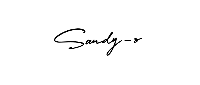 This is the best signature style for the Sandy-s name. Also you like these signature font (AmerikaSignatureDemo-Regular). Mix name signature. Sandy-s signature style 3 images and pictures png