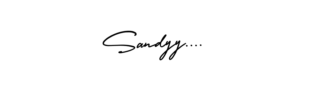 AmerikaSignatureDemo-Regular is a professional signature style that is perfect for those who want to add a touch of class to their signature. It is also a great choice for those who want to make their signature more unique. Get Sandyy.... name to fancy signature for free. Sandyy.... signature style 3 images and pictures png