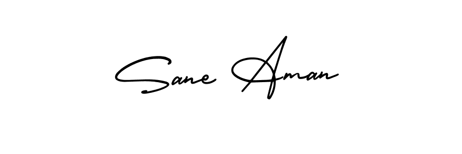 How to make Sane Aman signature? AmerikaSignatureDemo-Regular is a professional autograph style. Create handwritten signature for Sane Aman name. Sane Aman signature style 3 images and pictures png