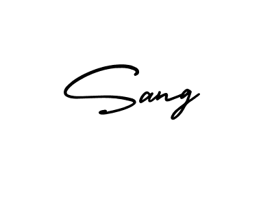 Create a beautiful signature design for name Sang. With this signature (AmerikaSignatureDemo-Regular) fonts, you can make a handwritten signature for free. Sang signature style 3 images and pictures png