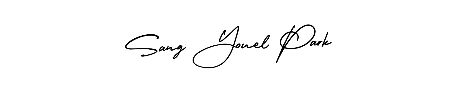 How to Draw Sang Youel Park signature style? AmerikaSignatureDemo-Regular is a latest design signature styles for name Sang Youel Park. Sang Youel Park signature style 3 images and pictures png