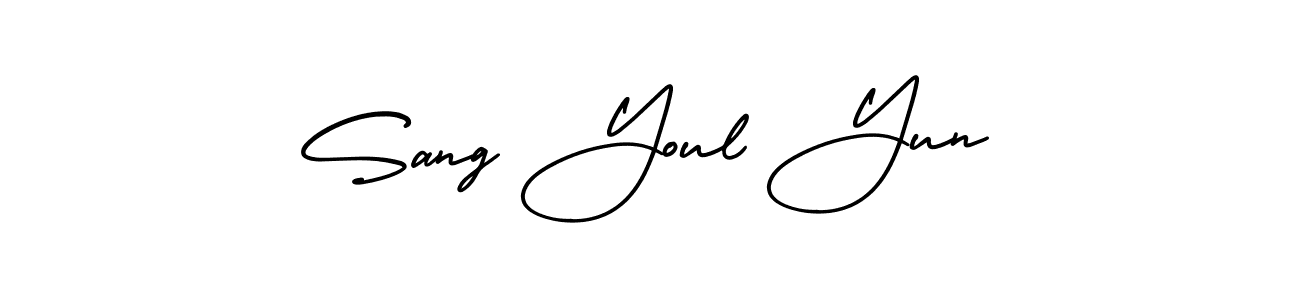 Check out images of Autograph of Sang Youl Yun name. Actor Sang Youl Yun Signature Style. AmerikaSignatureDemo-Regular is a professional sign style online. Sang Youl Yun signature style 3 images and pictures png