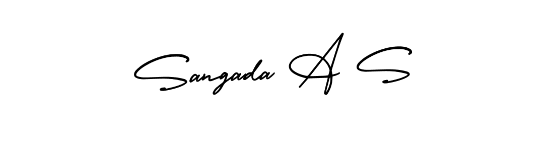 You can use this online signature creator to create a handwritten signature for the name Sangada A S. This is the best online autograph maker. Sangada A S signature style 3 images and pictures png