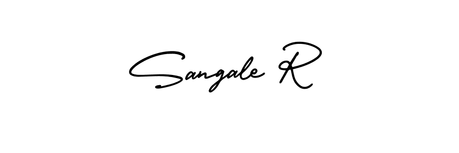 Also we have Sangale R name is the best signature style. Create professional handwritten signature collection using AmerikaSignatureDemo-Regular autograph style. Sangale R signature style 3 images and pictures png