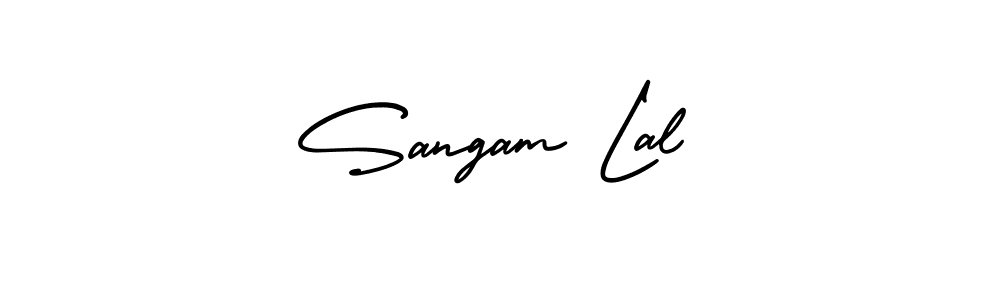 How to Draw Sangam Lal signature style? AmerikaSignatureDemo-Regular is a latest design signature styles for name Sangam Lal. Sangam Lal signature style 3 images and pictures png