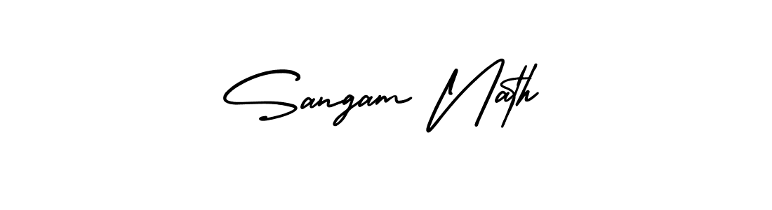 Make a beautiful signature design for name Sangam Nath. Use this online signature maker to create a handwritten signature for free. Sangam Nath signature style 3 images and pictures png