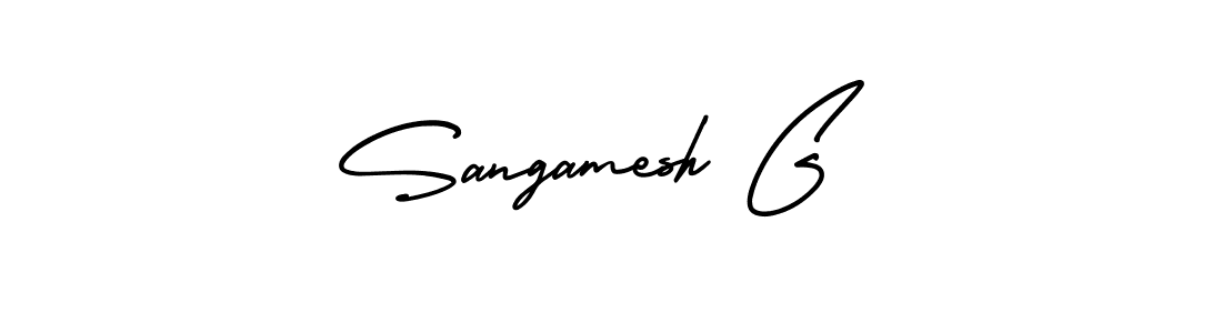 Best and Professional Signature Style for Sangamesh G. AmerikaSignatureDemo-Regular Best Signature Style Collection. Sangamesh G signature style 3 images and pictures png