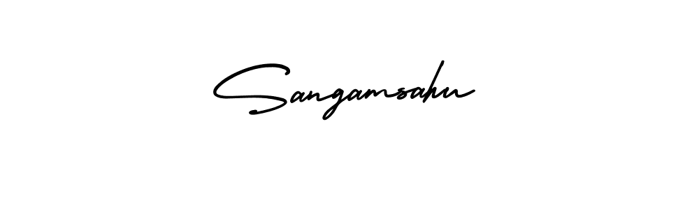 Once you've used our free online signature maker to create your best signature AmerikaSignatureDemo-Regular style, it's time to enjoy all of the benefits that Sangamsahu name signing documents. Sangamsahu signature style 3 images and pictures png