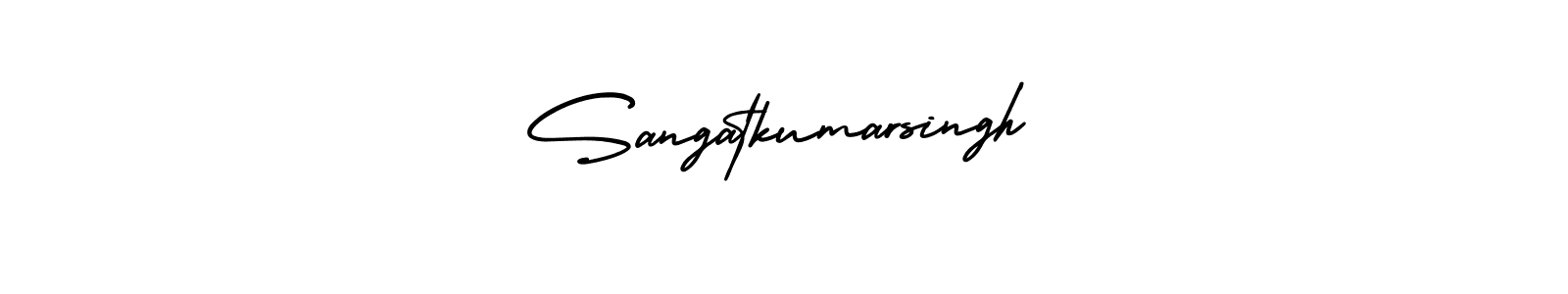 Make a short Sangatkumarsingh signature style. Manage your documents anywhere anytime using AmerikaSignatureDemo-Regular. Create and add eSignatures, submit forms, share and send files easily. Sangatkumarsingh signature style 3 images and pictures png