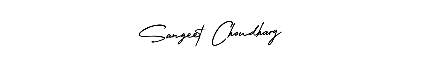 Design your own signature with our free online signature maker. With this signature software, you can create a handwritten (AmerikaSignatureDemo-Regular) signature for name Sangeet Choudhary. Sangeet Choudhary signature style 3 images and pictures png