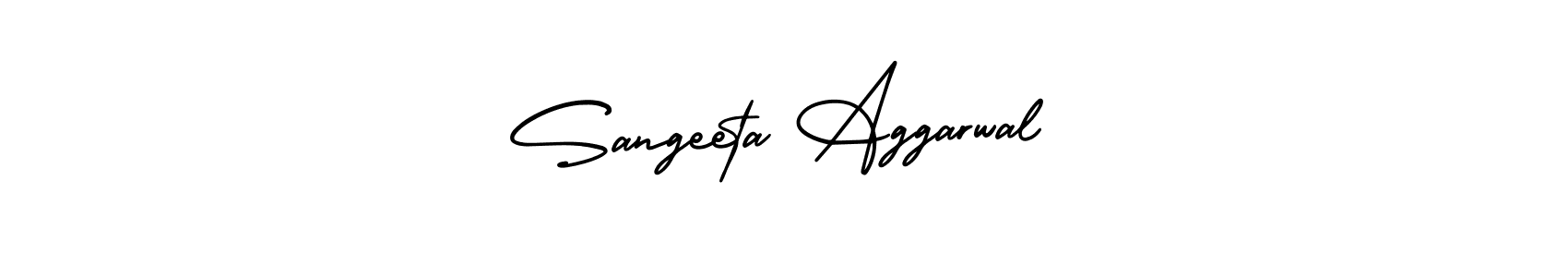 You should practise on your own different ways (AmerikaSignatureDemo-Regular) to write your name (Sangeeta Aggarwal) in signature. don't let someone else do it for you. Sangeeta Aggarwal signature style 3 images and pictures png