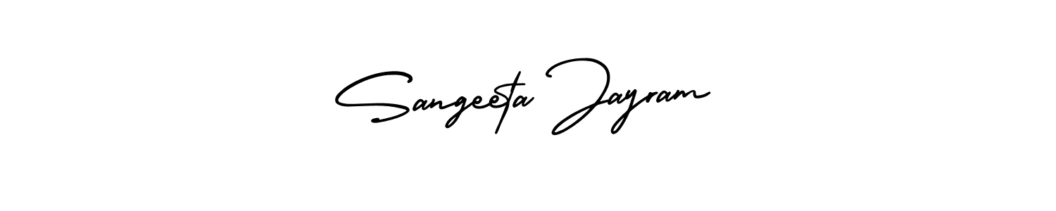 Make a beautiful signature design for name Sangeeta Jayram. With this signature (AmerikaSignatureDemo-Regular) style, you can create a handwritten signature for free. Sangeeta Jayram signature style 3 images and pictures png