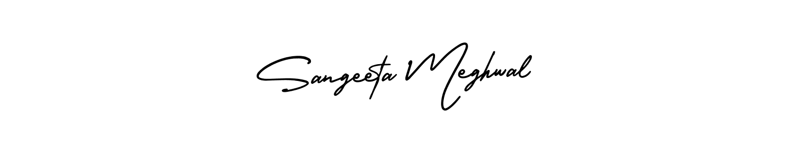 Also You can easily find your signature by using the search form. We will create Sangeeta Meghwal name handwritten signature images for you free of cost using AmerikaSignatureDemo-Regular sign style. Sangeeta Meghwal signature style 3 images and pictures png