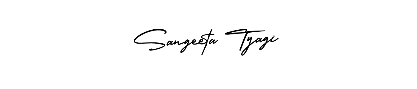 Create a beautiful signature design for name Sangeeta Tyagi. With this signature (AmerikaSignatureDemo-Regular) fonts, you can make a handwritten signature for free. Sangeeta Tyagi signature style 3 images and pictures png