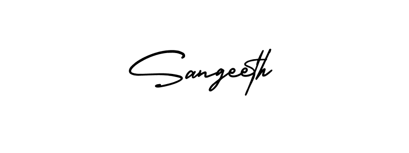 Sangeeth stylish signature style. Best Handwritten Sign (AmerikaSignatureDemo-Regular) for my name. Handwritten Signature Collection Ideas for my name Sangeeth. Sangeeth signature style 3 images and pictures png