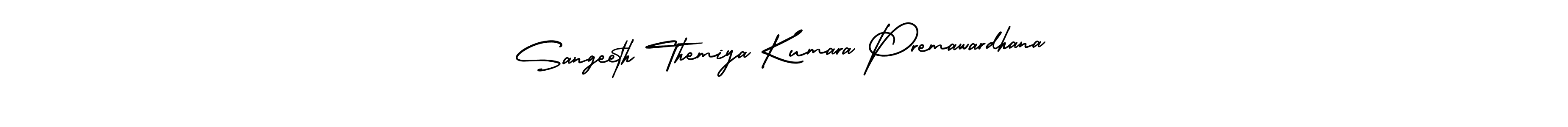 Create a beautiful signature design for name Sangeeth Themiya Kumara Premawardhana. With this signature (AmerikaSignatureDemo-Regular) fonts, you can make a handwritten signature for free. Sangeeth Themiya Kumara Premawardhana signature style 3 images and pictures png