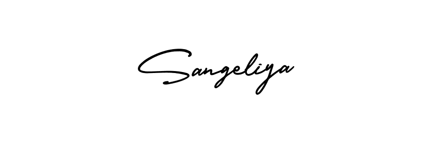 Design your own signature with our free online signature maker. With this signature software, you can create a handwritten (AmerikaSignatureDemo-Regular) signature for name Sangeliya. Sangeliya signature style 3 images and pictures png