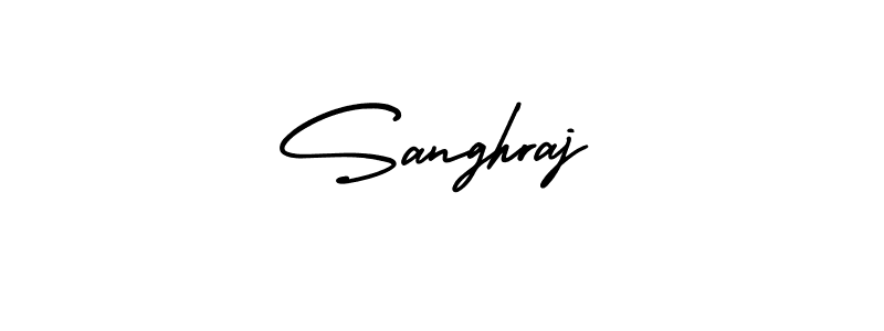 Sanghraj stylish signature style. Best Handwritten Sign (AmerikaSignatureDemo-Regular) for my name. Handwritten Signature Collection Ideas for my name Sanghraj. Sanghraj signature style 3 images and pictures png