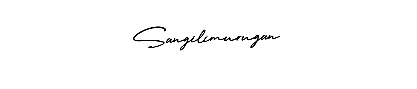 How to Draw Sangilimurugan signature style? AmerikaSignatureDemo-Regular is a latest design signature styles for name Sangilimurugan. Sangilimurugan signature style 3 images and pictures png