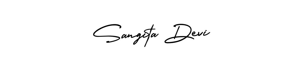 How to make Sangita Devi signature? AmerikaSignatureDemo-Regular is a professional autograph style. Create handwritten signature for Sangita Devi name. Sangita Devi signature style 3 images and pictures png